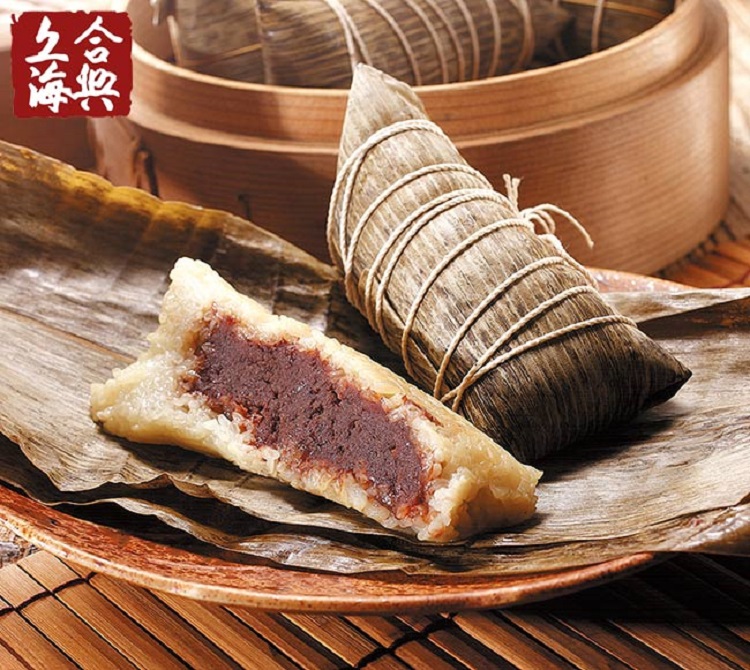 合興糕糰店 端午兩件組-湖州鮮肉粽5入+湖州豆沙粽5入(湖州