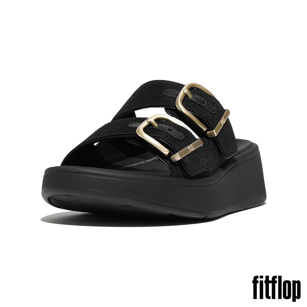 FitFlop F-MODE 經典亮粉扣環厚底雙帶涼鞋-女(