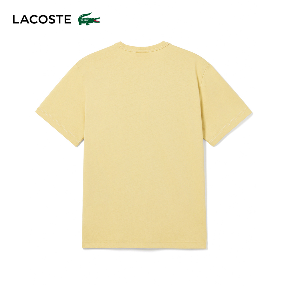 LACOSTE 男裝-常規版型重磅針織圓領短袖T恤(卡其色)
