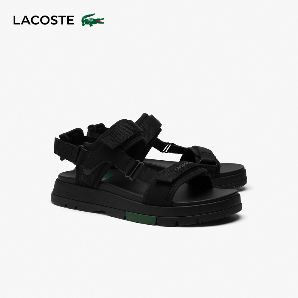 LACOSTE 男鞋-Suruga休閒運動涼鞋(黑色)折扣推