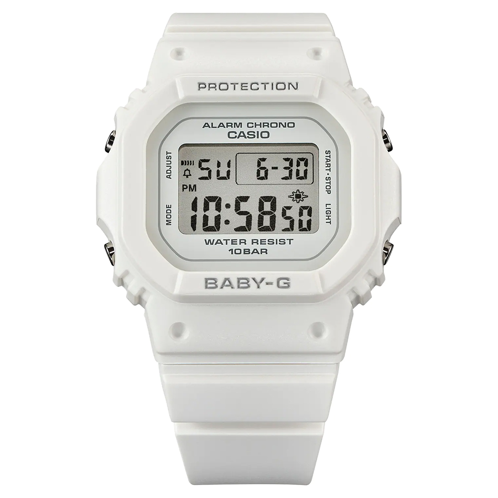 CASIO 卡西歐 學生錶Baby-G 經典人氣方形電子錶(