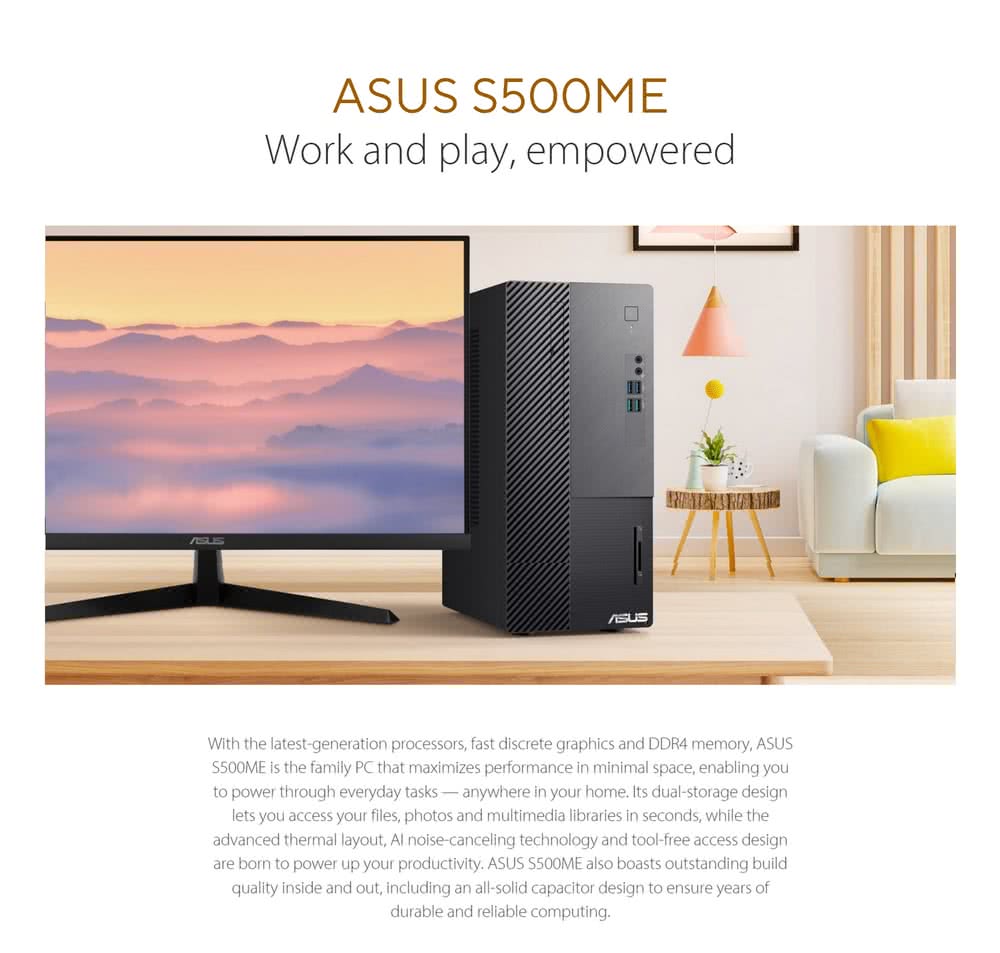 ASUS 華碩 24型螢幕組★i5十核電腦(i5-13400