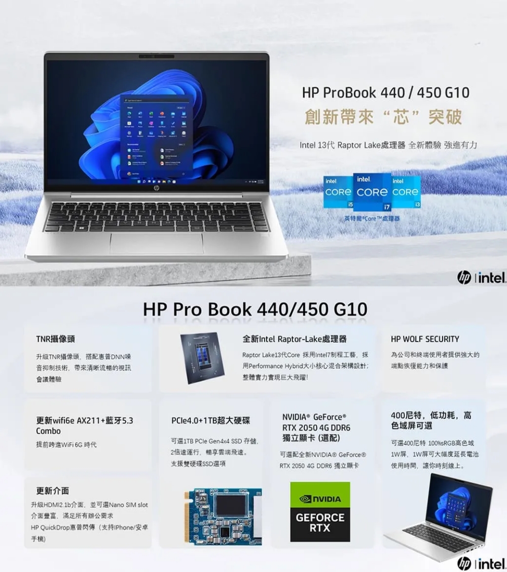 HP 惠普 14吋i7+獨顯RTX2050商用筆電(ProB