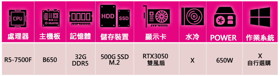 微星平台 R5六核 Geforce RTX3050{侏羅紀}