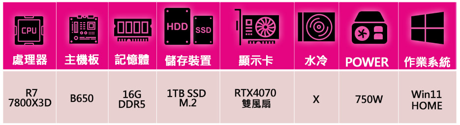 微星平台 R7八核 Geforce RTX4070 WiN1