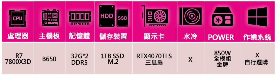 微星平台 R7八核 Geforce RTX4070TI SU