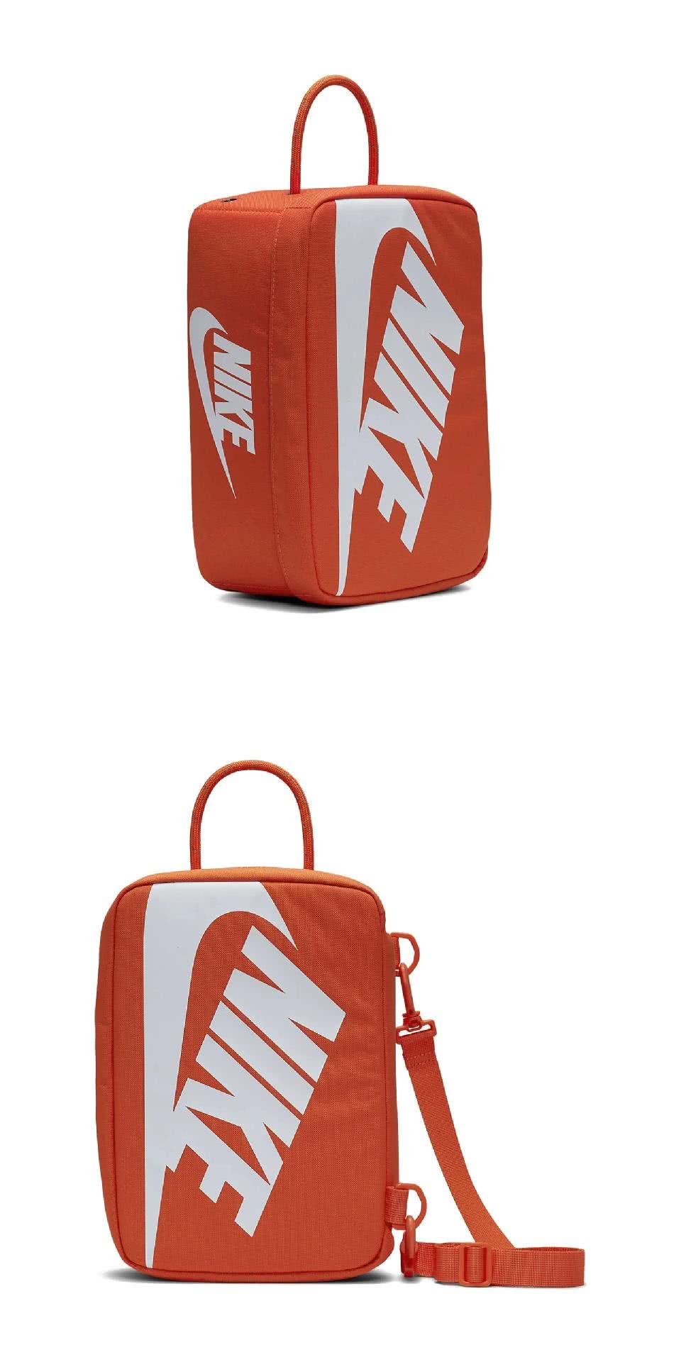 NIKE 耐吉 鞋袋 Shoe Box Bag 橘 白 鞋盒