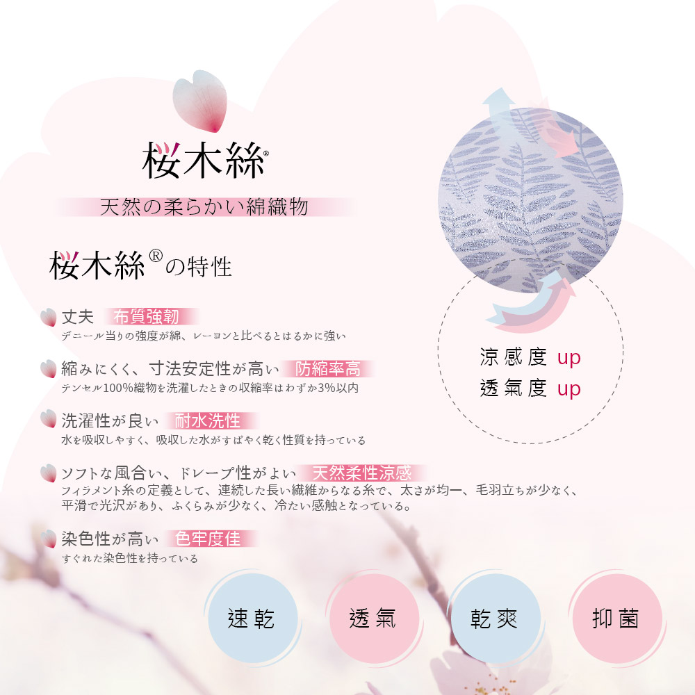 ReVe 蕾芙 櫻木絲雙人床包涼被四件組(印花8款)優惠推薦