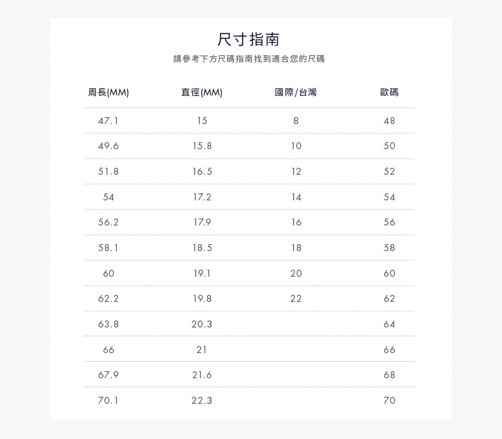 è«åèä¸æ¹å°ºç¢¼æåæ¾å°é©åæ¨çå°ºç¢¼
