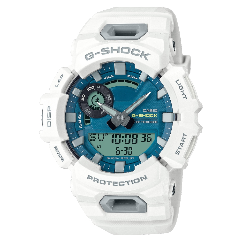 CASIO 卡西歐 G-SHOCK藍芽運動功能雙顯錶(GBA