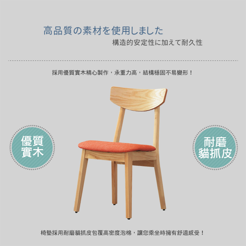 BODEN 蒙納斯耐磨布紋皮革餐椅/單椅/休閒椅/洽談椅/商