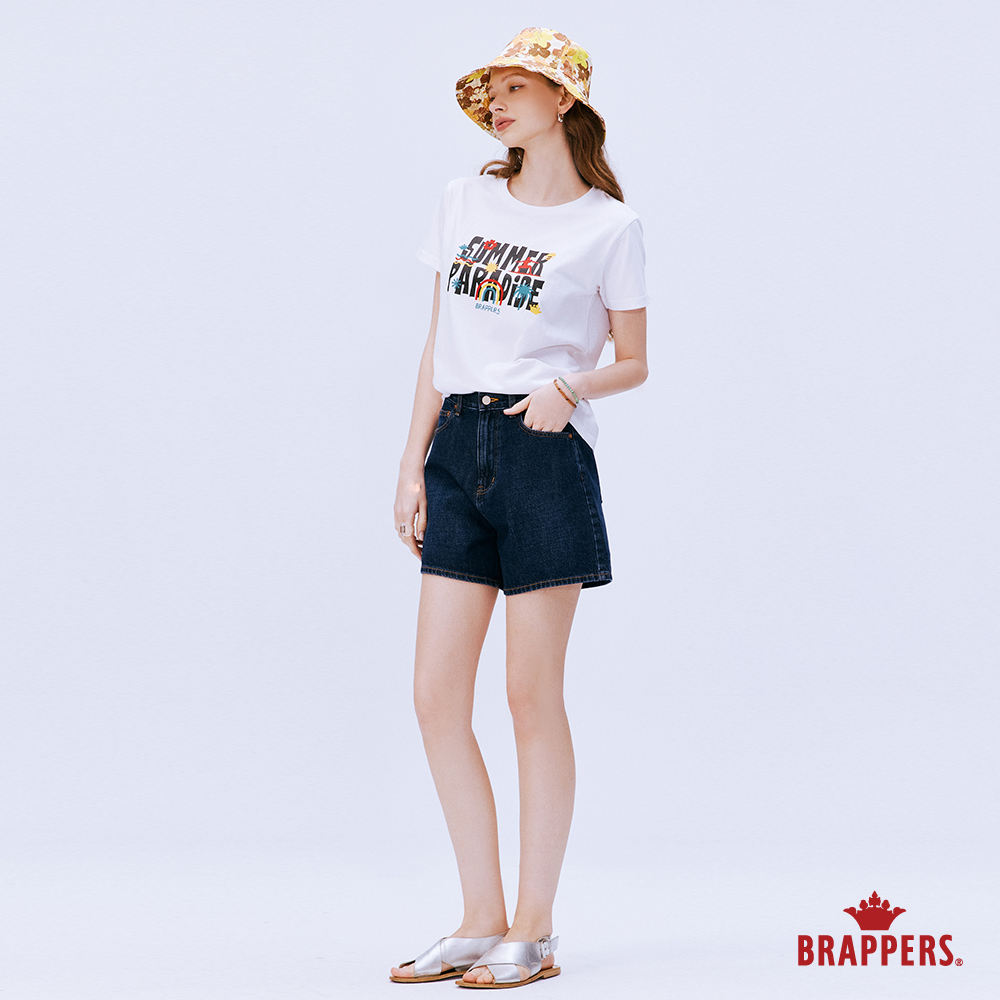 BRAPPERS 女款 Boy friend系列-高腰全棉短