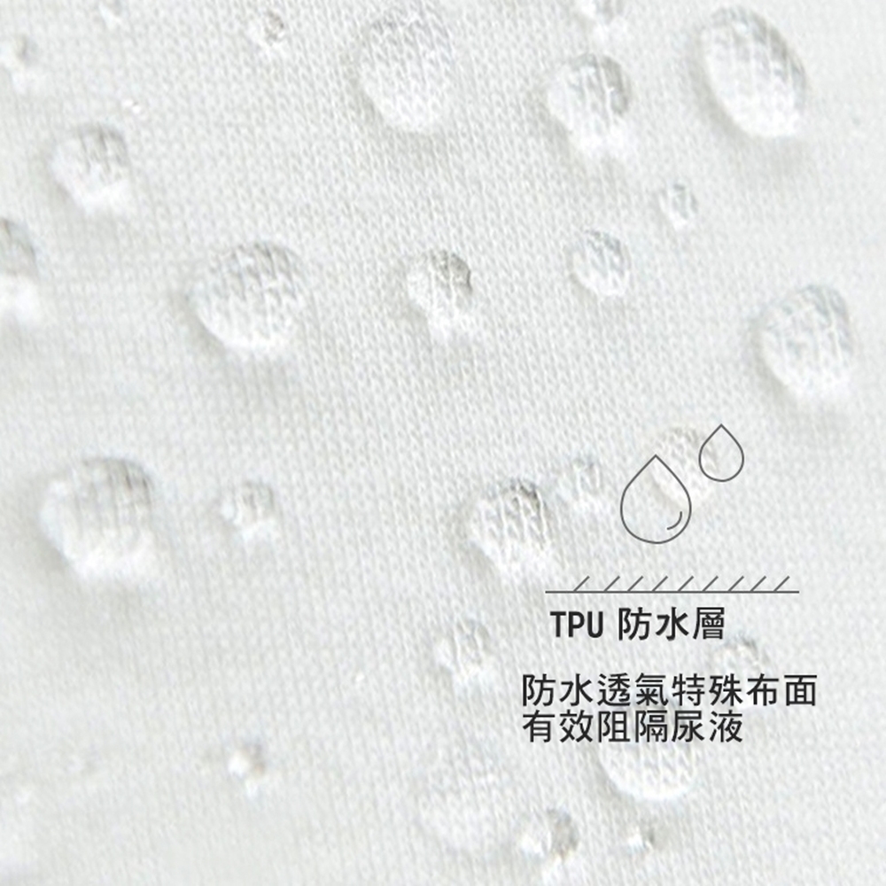 TPU 防水層 防水透氣特殊布面 有效阻隔尿液 