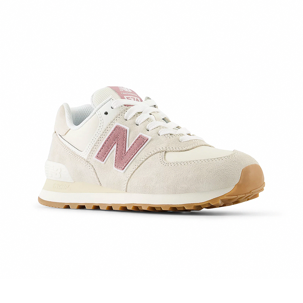 NEW BALANCE 574 女鞋 粉色 麂皮 經典 運動