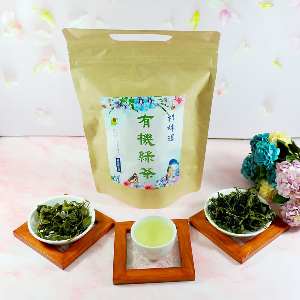 鑫龍源 台灣有機綠茶葉(60g/包x4包;高山茶;有機綠茶;