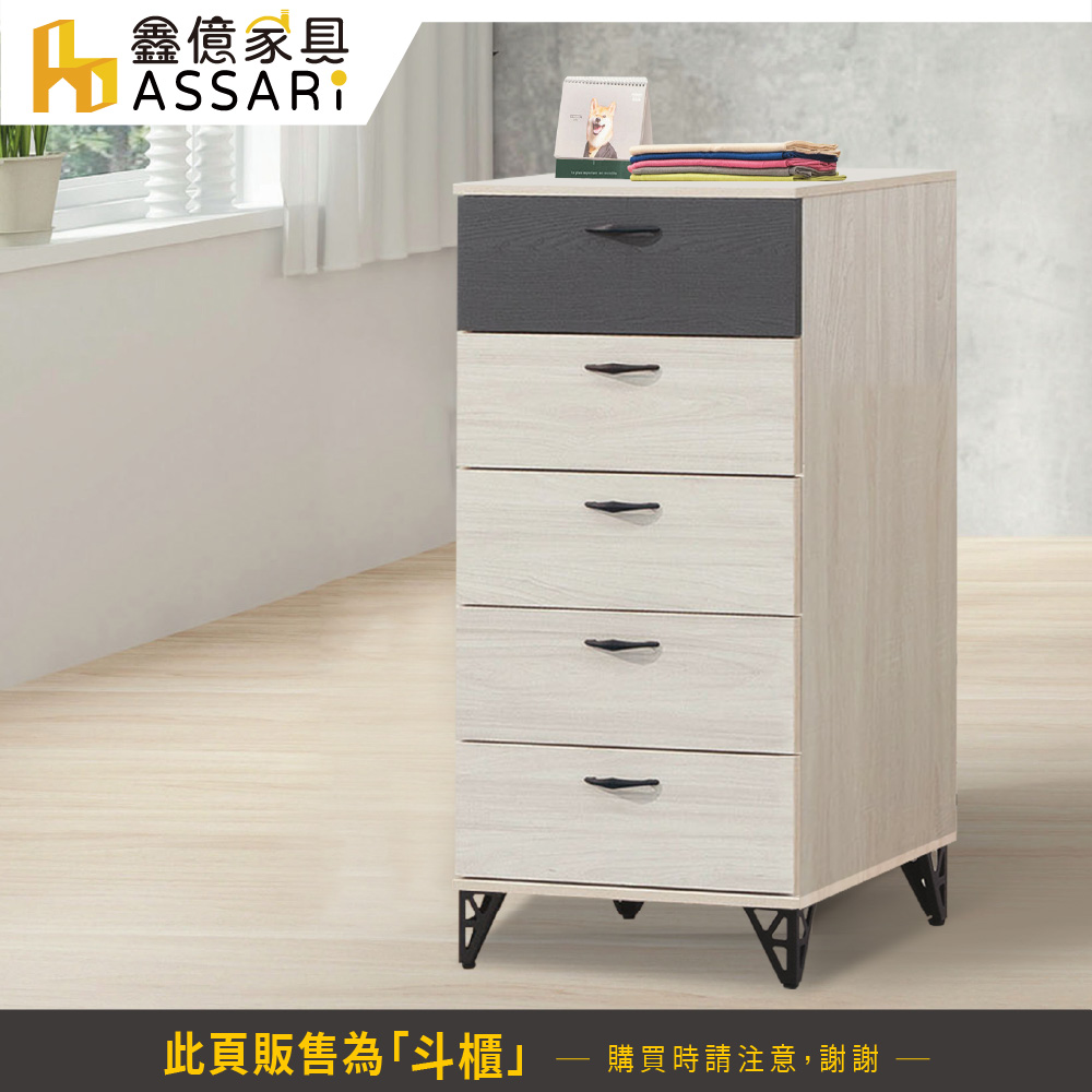 ASSARI 白雲木五斗櫃(寬60x深40x高118cm)折