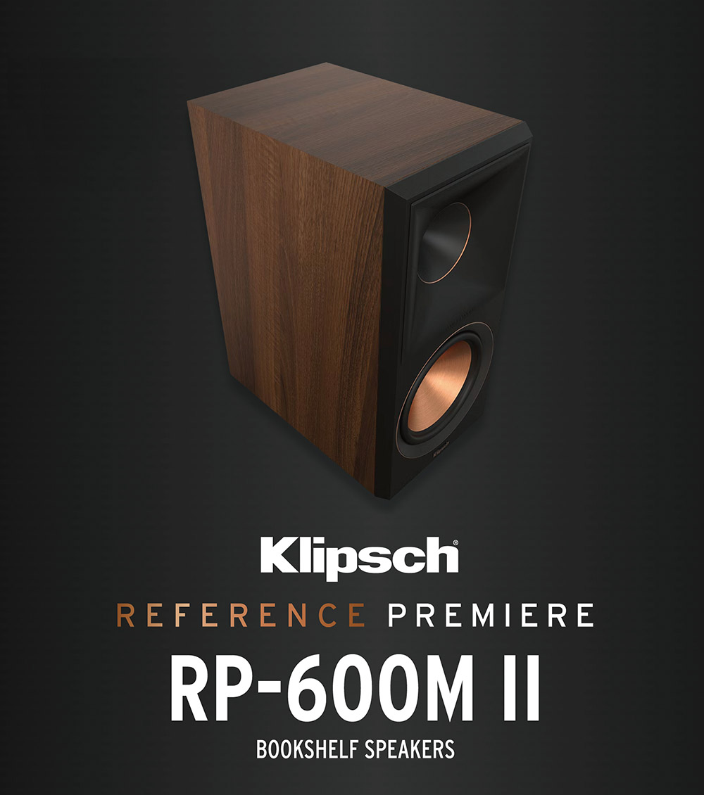 Klipsch RP-600M II 被動式書架型喇叭-黑檀