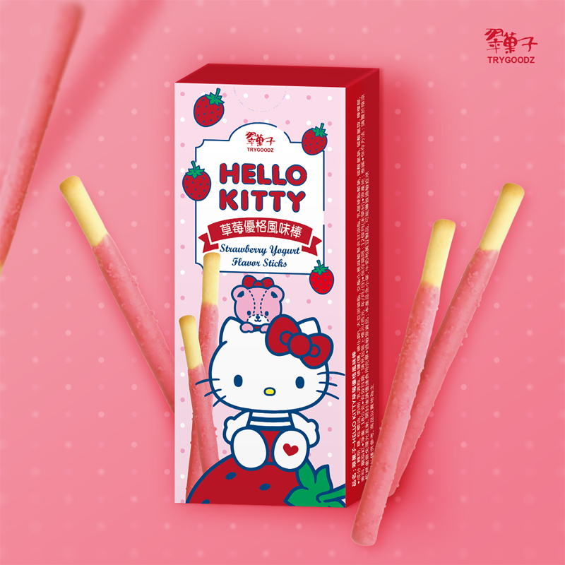 豆之家 翠果子-HELLO KITTY草莓優格風味棒x144