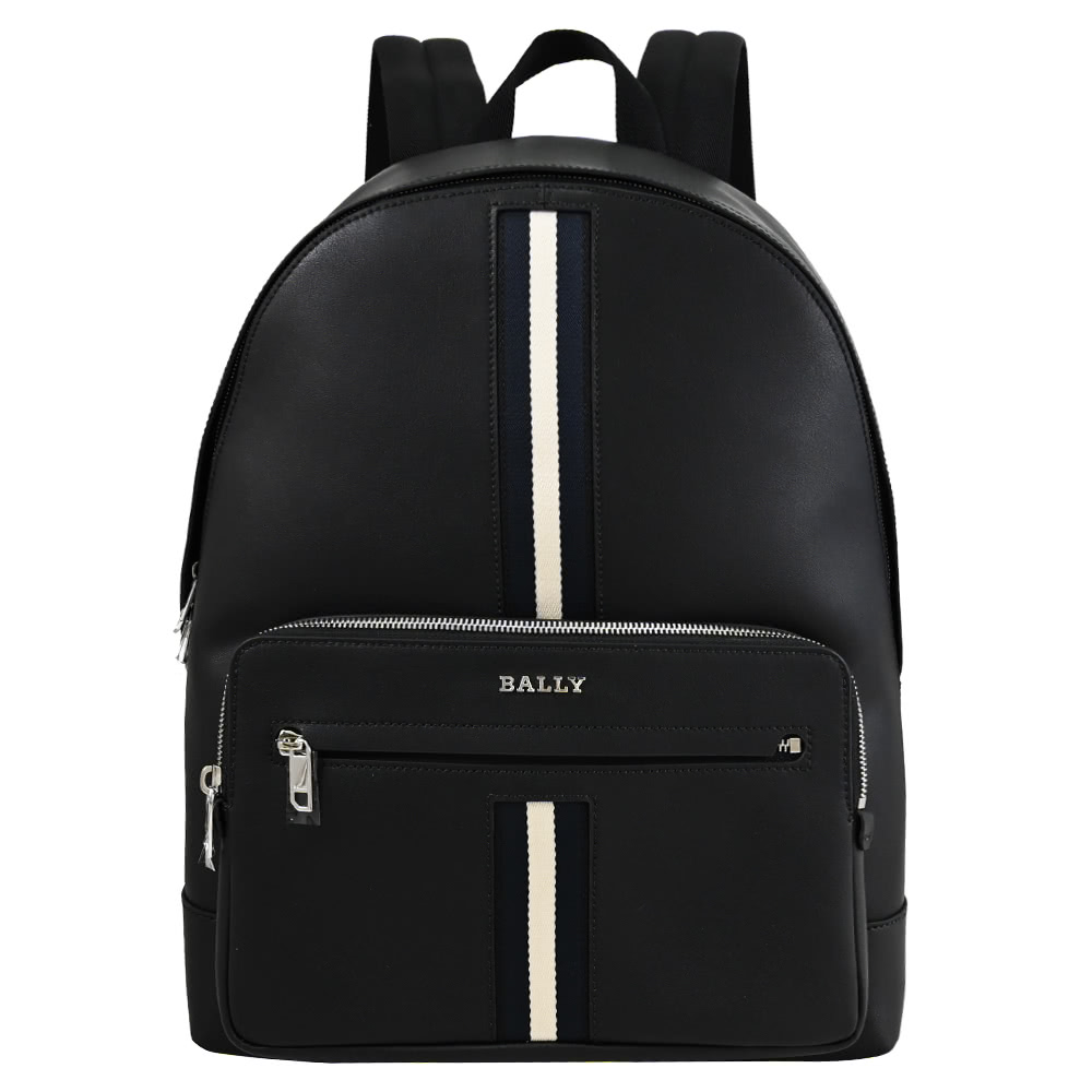 BALLY HARYS 經典金屬LOGO雙色條紋商務包旅用包