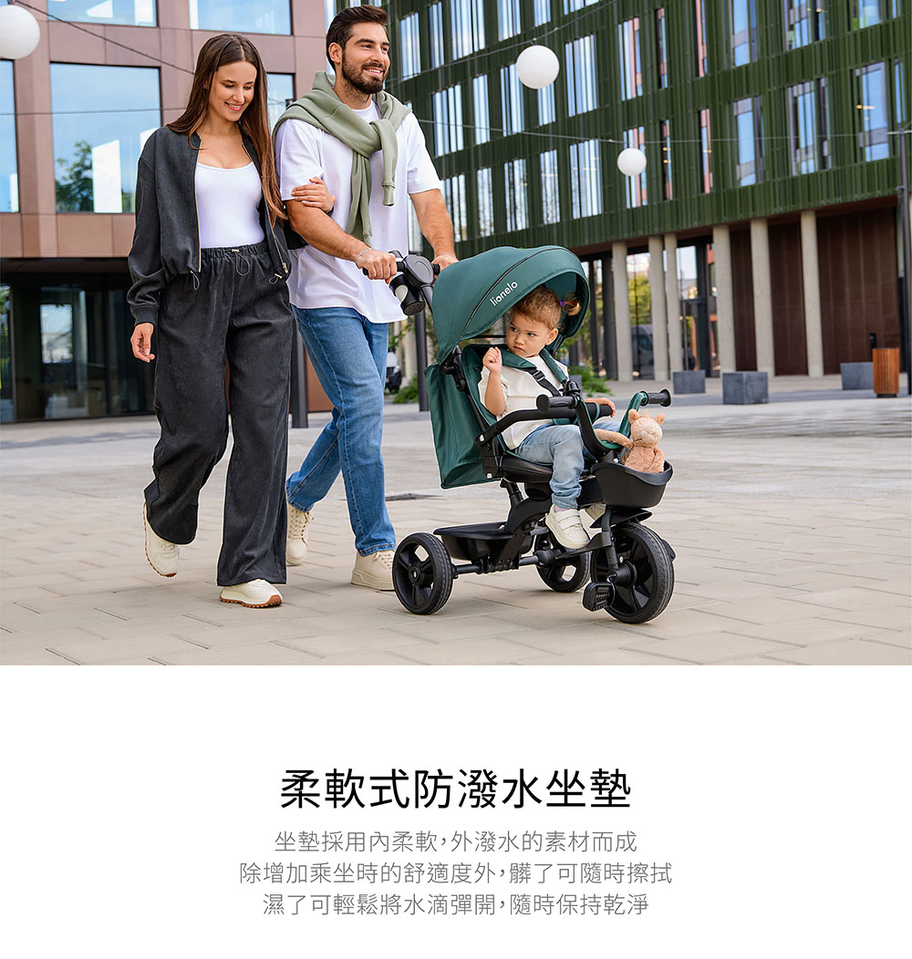 柔軟式防潑水坐墊 坐墊採用內柔軟,外潑水的素材而成 除增加乘坐時的舒適度外,髒了可隨時擦拭 濕了可輕鬆將水滴彈開,隨時保持乾淨 