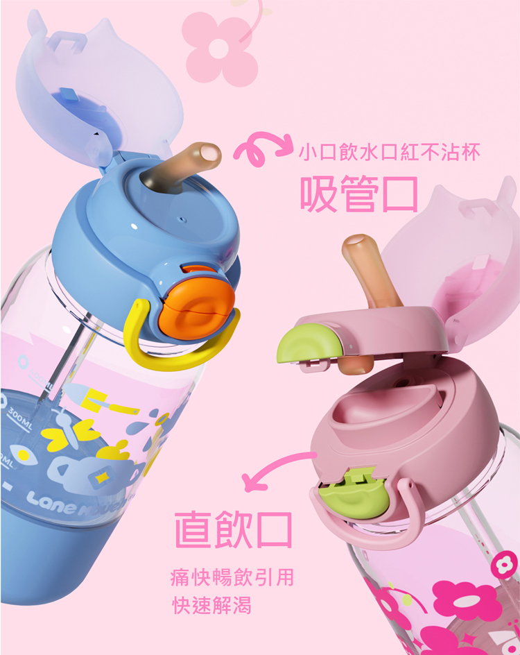 小口飲水口紅不沾杯 吸管口 直飲口 痛快暢飲引用 快速解渴 