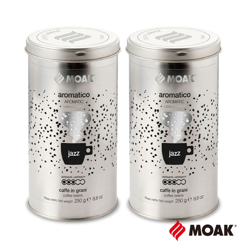 MOAK 義大利Aromatik Jazz白金咖啡豆x2罐(
