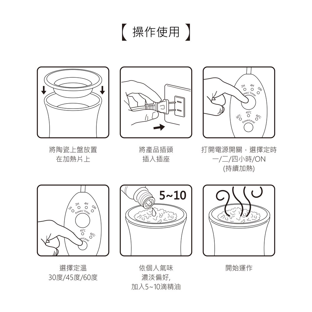 打開電源開關,選擇定時