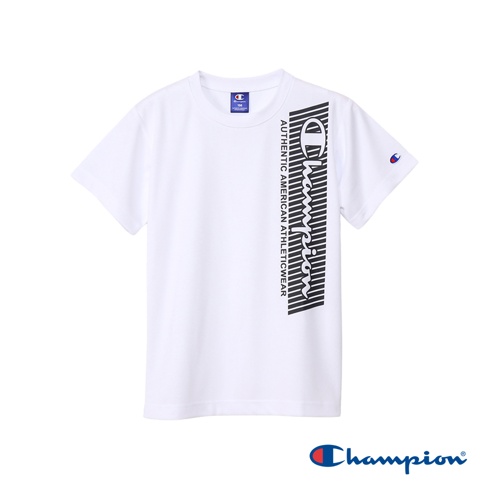 Champion 官方直營-吸汗速乾印花短袖TEE-童(白色