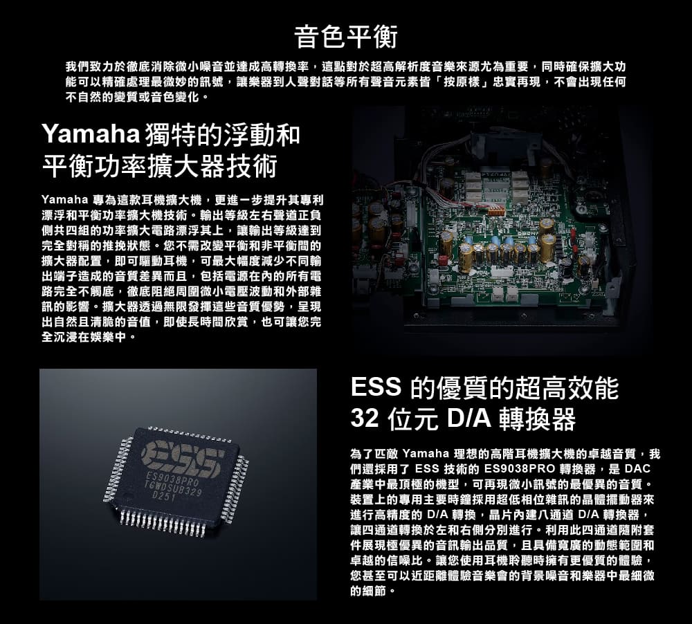 我們致力於徹底消除微小噪音並達成高轉換率,這點對於超高解析度音樂來源尤為重要,同時確保擴大功