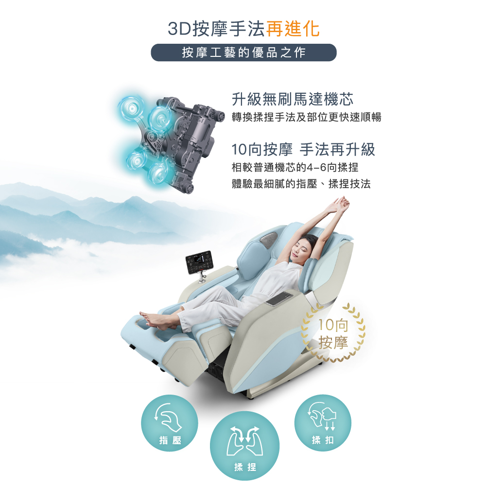 轉換揉捏手法及部位更快速順暢