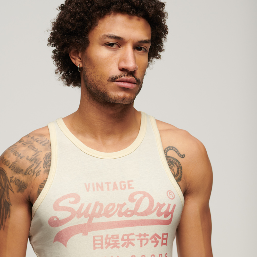 Superdry 男裝 背心 經典大LOGO Classic