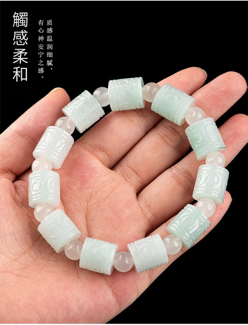 质感温润细腻, 有心神安宁之感。 觸感柔和 