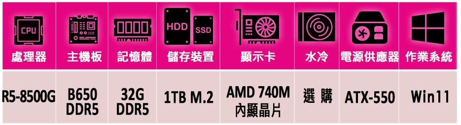 微星平台 R5六核 Win11{戀獄X W}AM5優質文書機