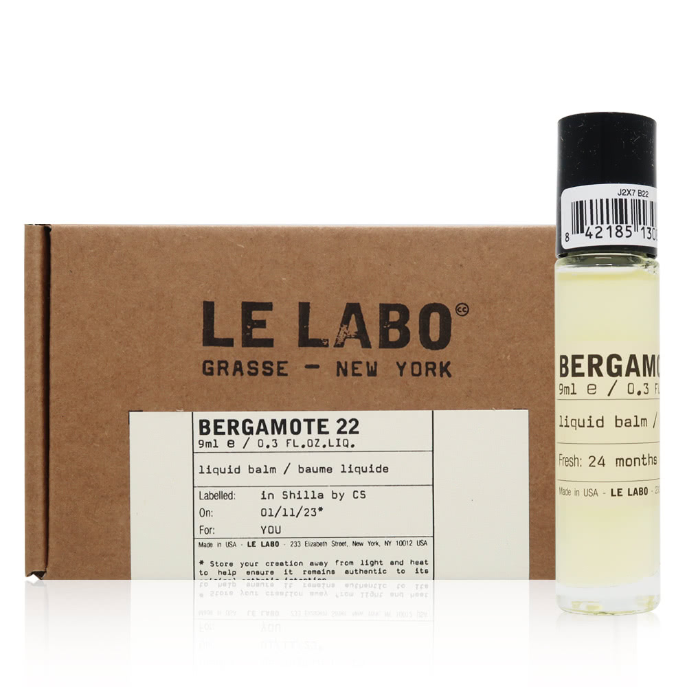 Le Labo Bergamote 22 佛手柑滾珠香氛油 