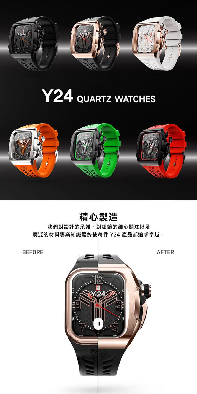 Y24 Quartz Watch 45mm 石英錶芯手錶 Q