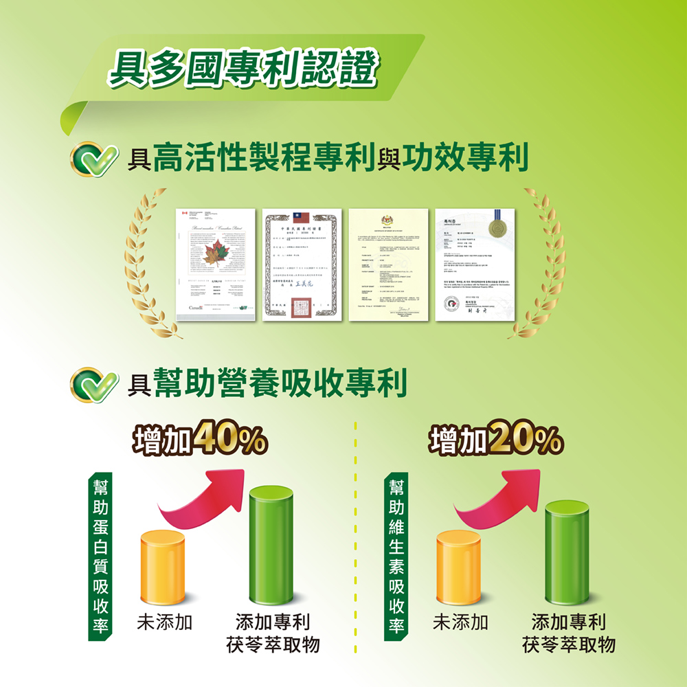 具高活性製程專利與功效專利