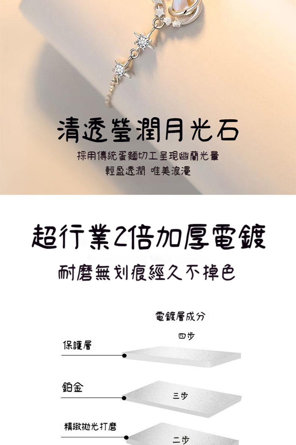 採用傳統蛋麵切工呈現幽蘭光量