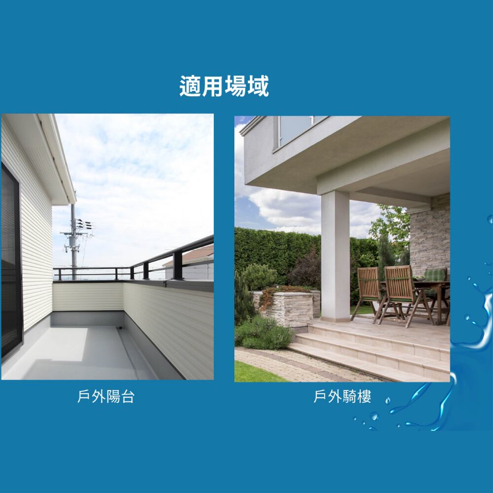 適用場域 戶外陽台 戶外騎樓