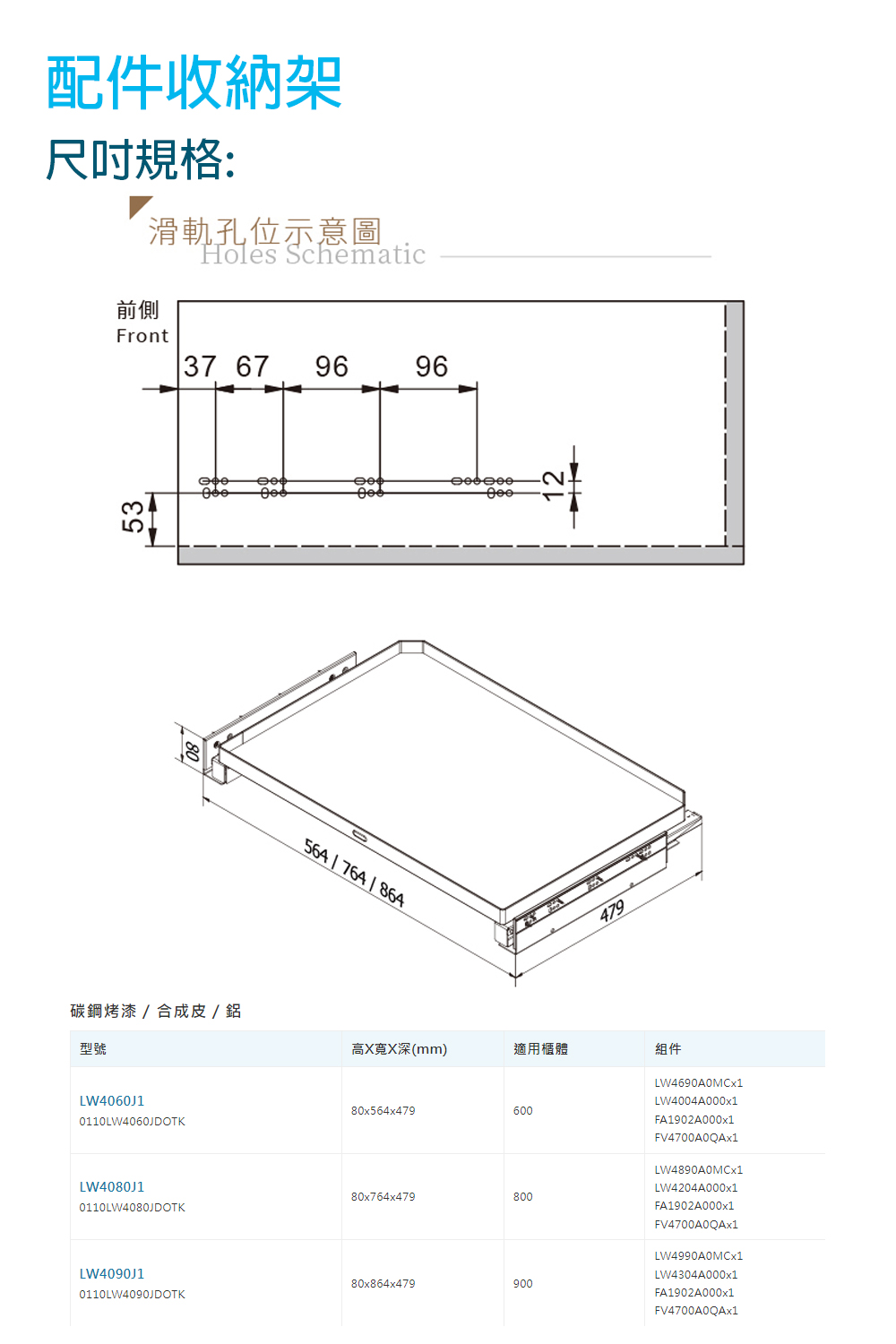 Jyun Pin 駿品裝修 配件收納架(LW4090J1)評