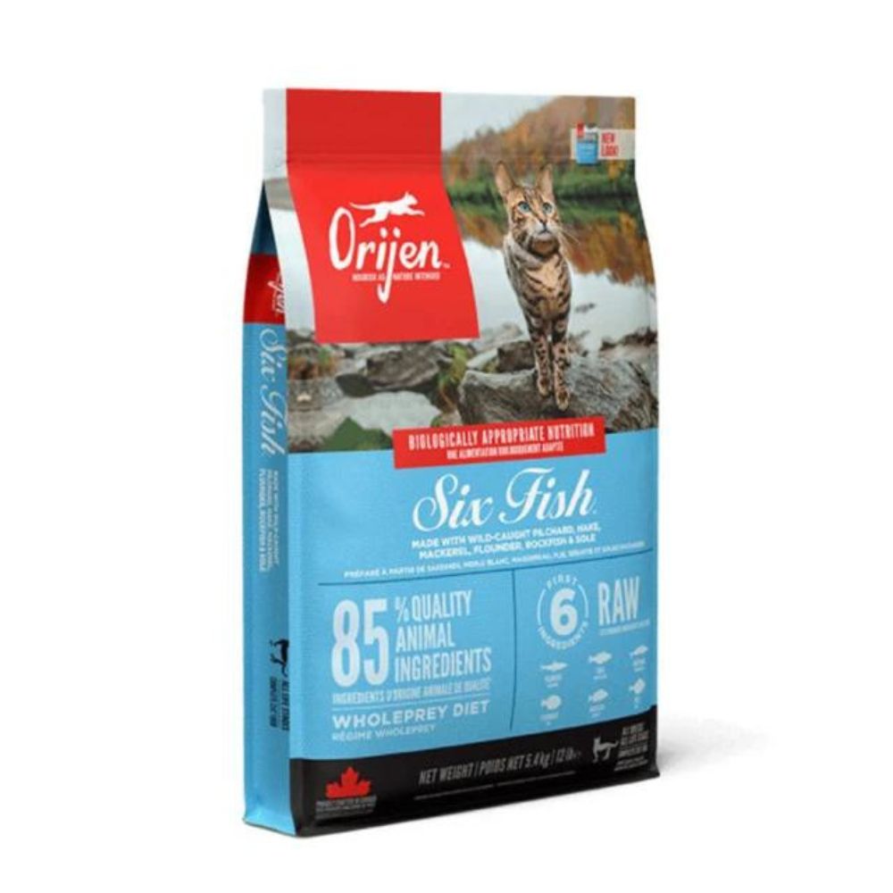 Orijen 六種鮮魚貓無穀配方5.4kg(六種鮮魚貓 貓飼