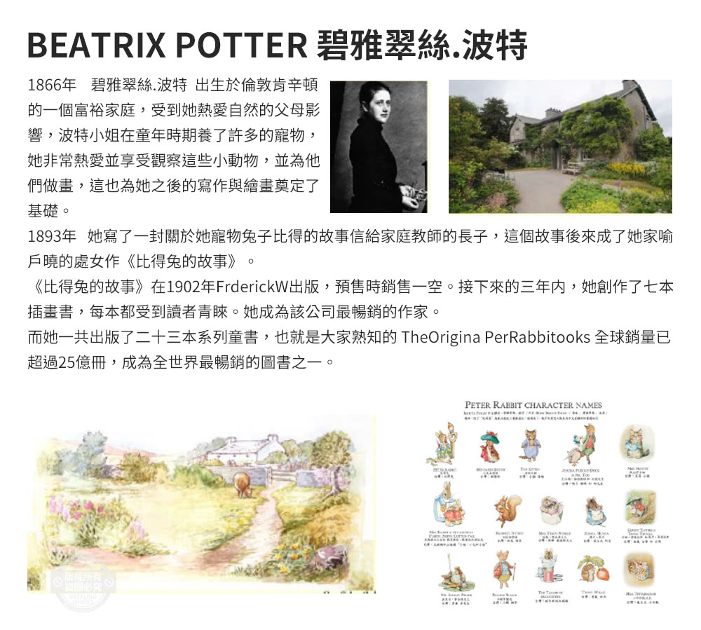 PETER RABBIT 比得兔&大英博物館 幸福饗宴-冰絲