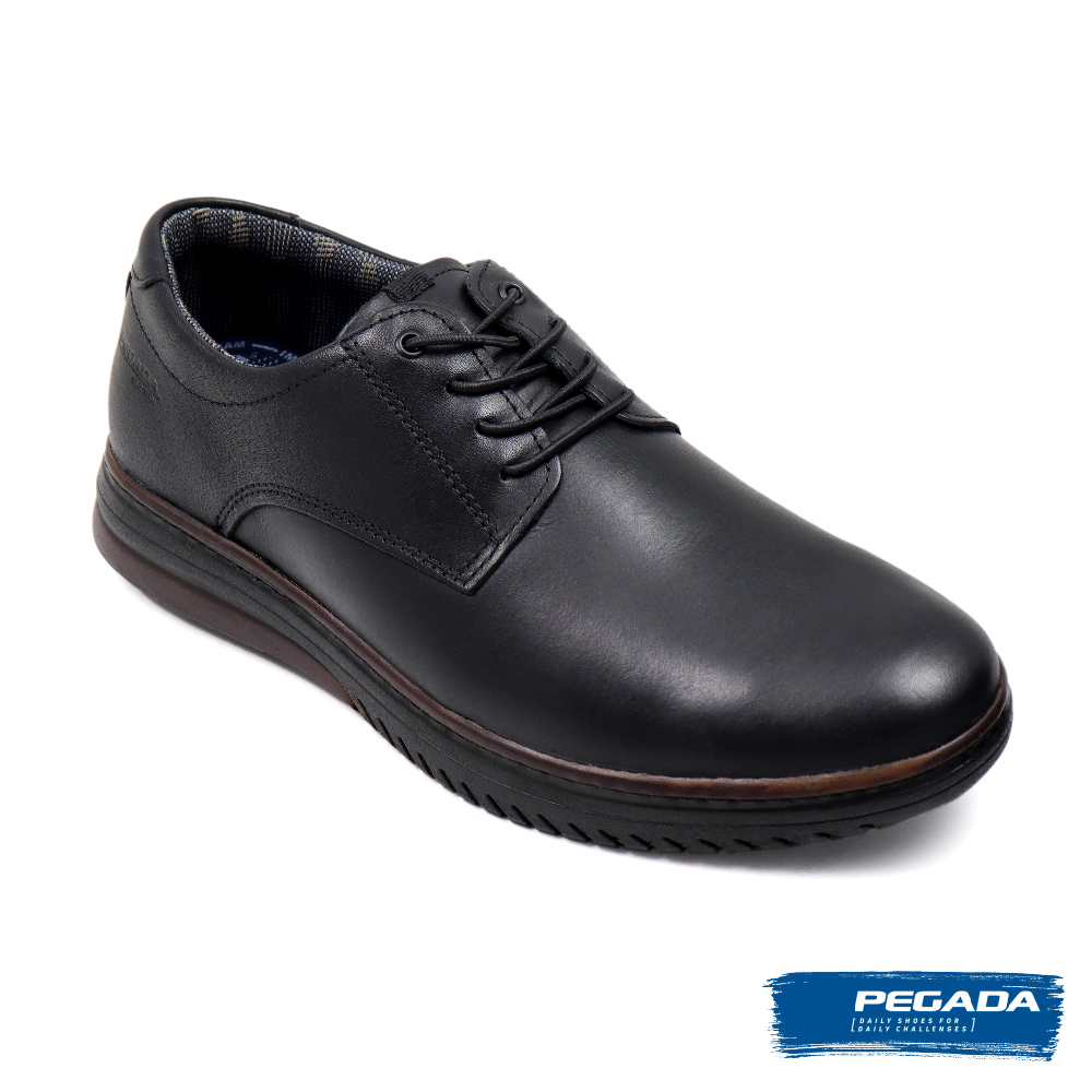 PEGADA 巴西舒適軟墊輕便綁帶休閒鞋 黑色(111404
