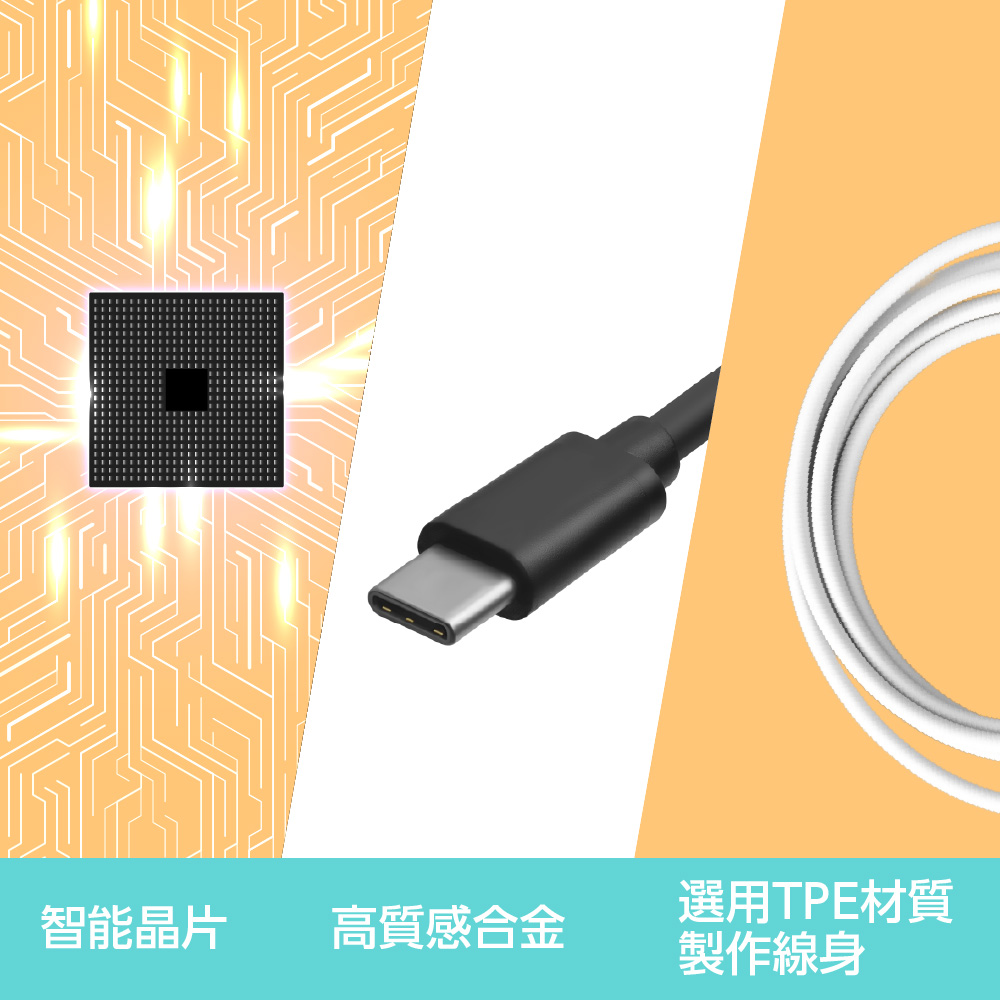 選用TPE材質 智能晶片 高質感合金 製作線身