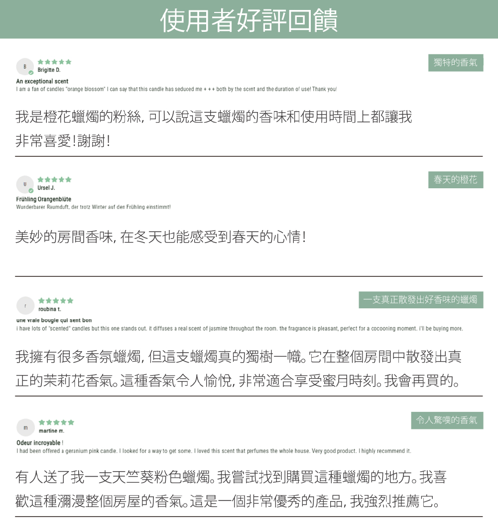 我擁有很多香氛蠟燭, 但這支蠟燭真的獨樹一幟它在整個房間中散發出真