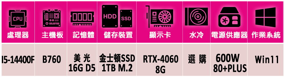 微星平台 i5十核GeForce RTX 4060 Win1