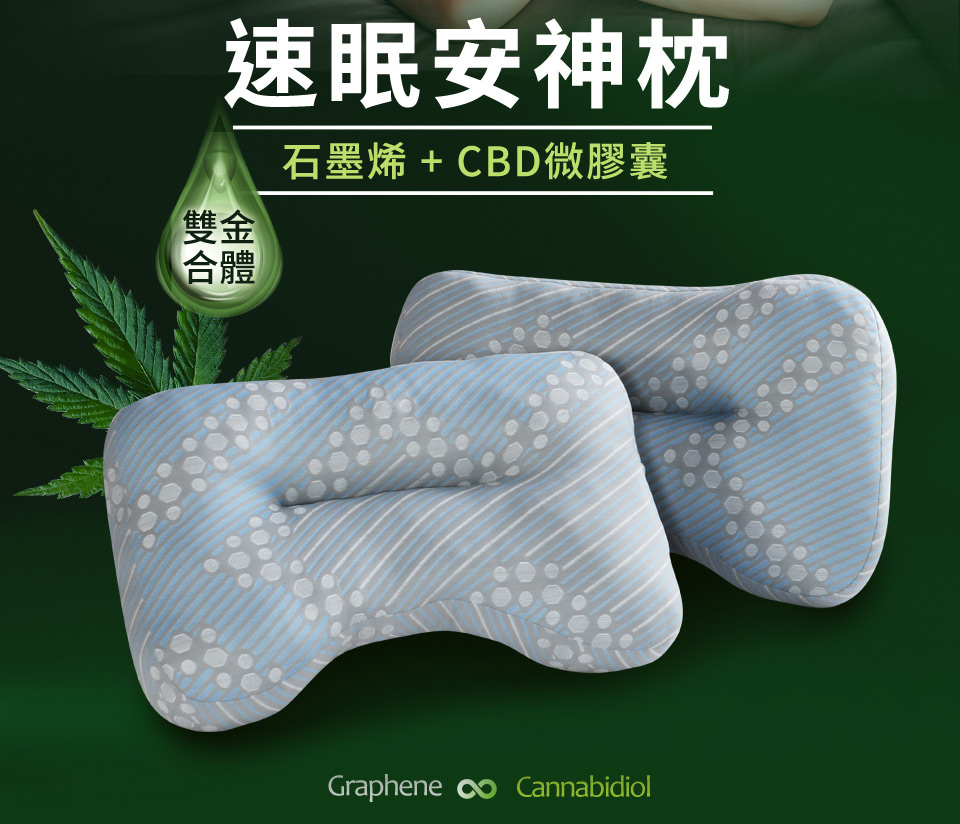 LooCa 石墨烯CBD科技速眠安神枕 涼感版(1入)評價推