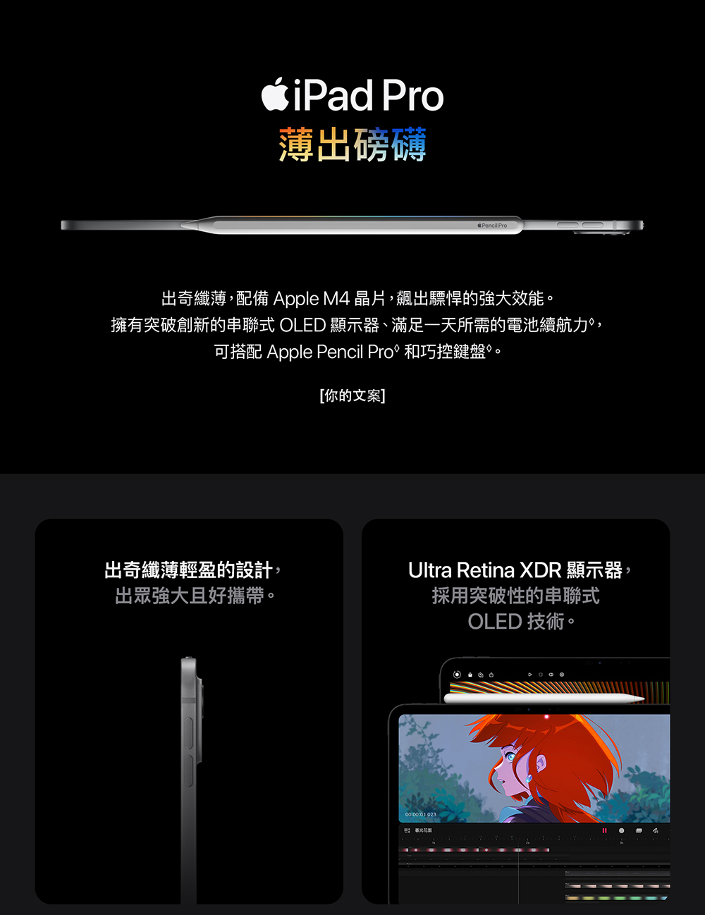 Apple 2024 iPad Pro 13吋/WiFi/2