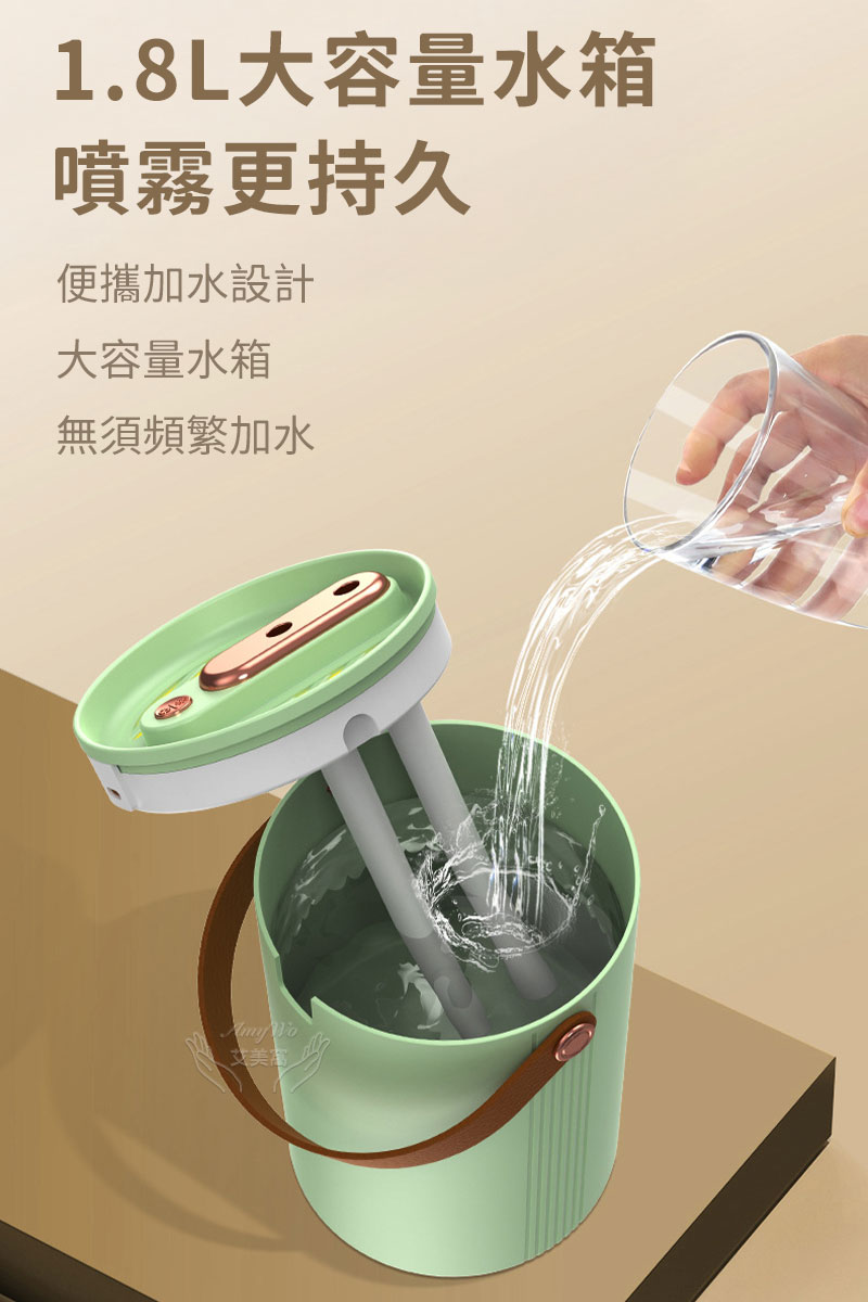 1.8L大容量水箱