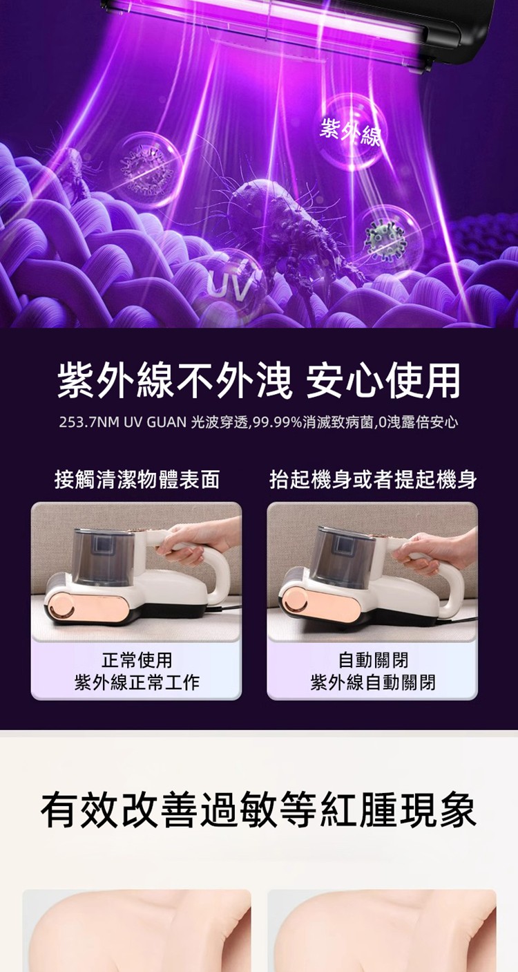 253.7NM UV GUAN 光波穿透,99.99%消滅致病菌,0洩露倍安心