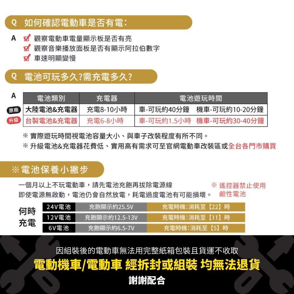 升級電池充電器花費低、實用高有需求可至官網電動車改裝區或全台各門市購買